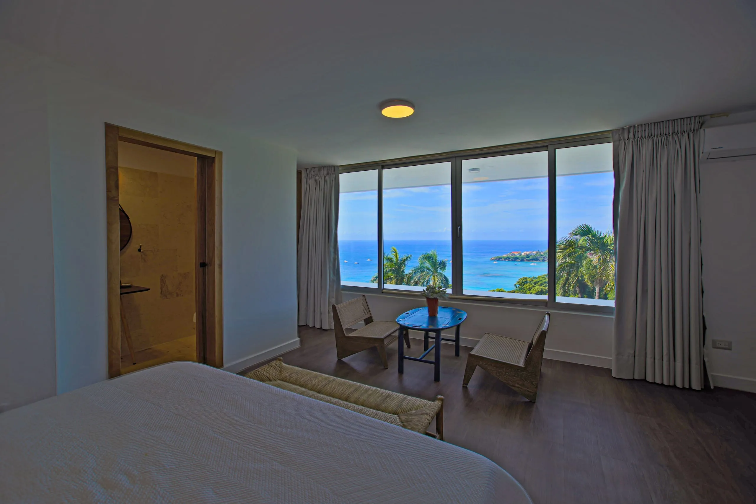 Sunset views from the villa terrace